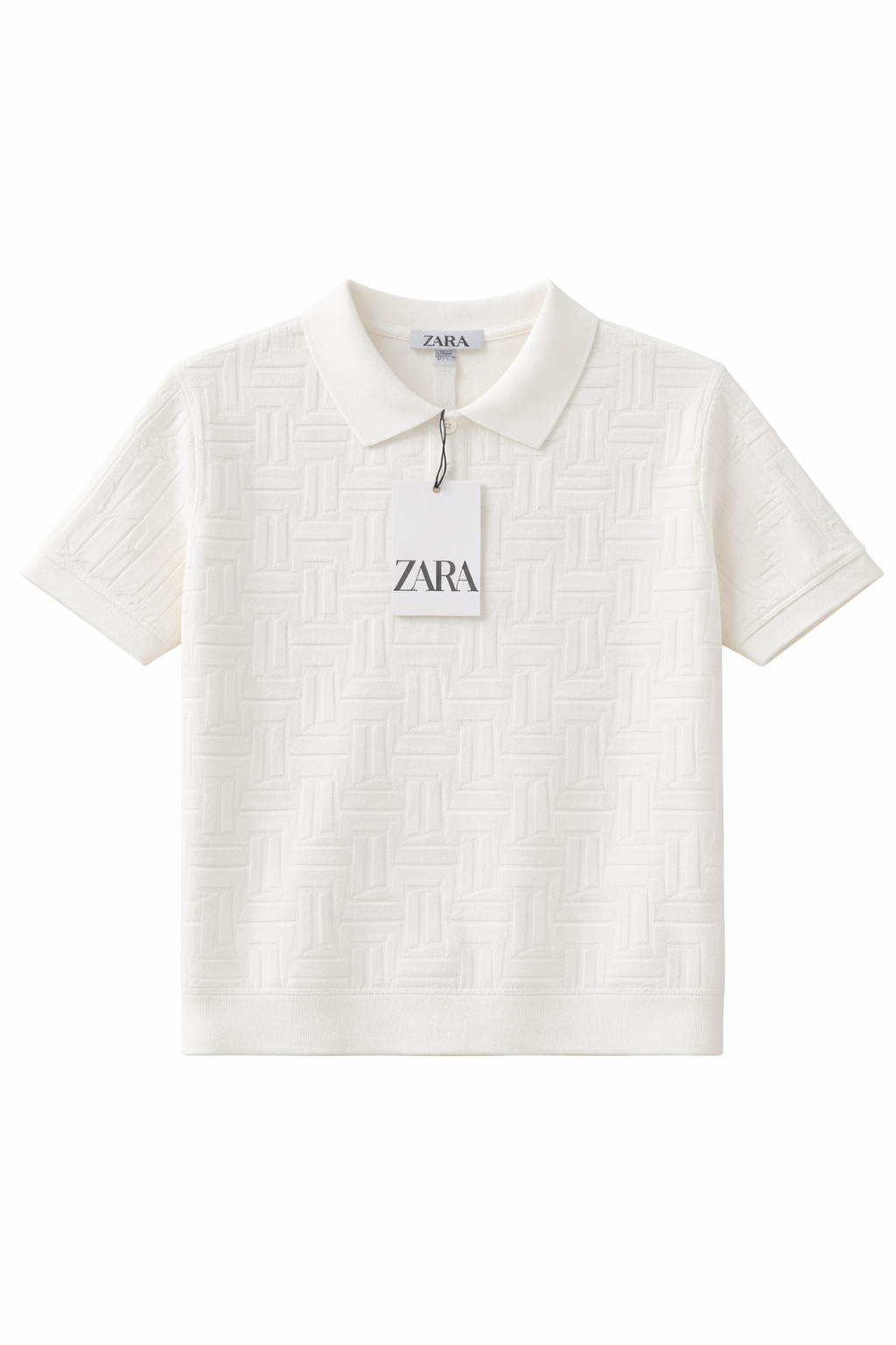 Camiseta ZARA polo tricô
