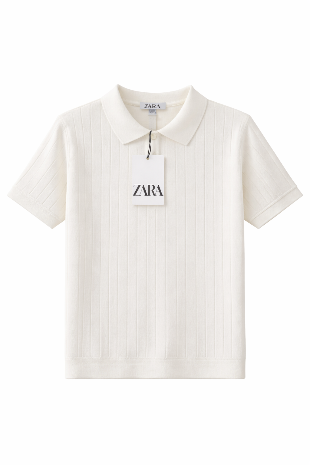 Camiseta ZARA polo tricô